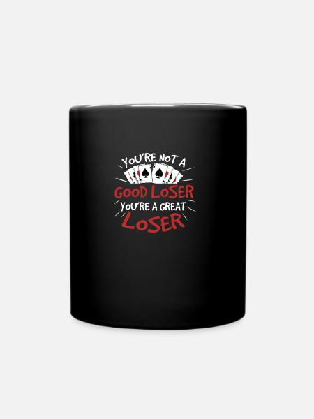 Lustiges Canasta-Kartenspiel Sarkasmus Canasta - Tasse einfarbig - Schwarz