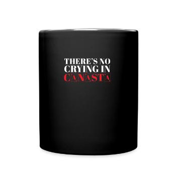 Lustiger Canasta-Spieler Im Canasta-Kartenspiel - Tasse einfarbig - Schwarz - Vorne