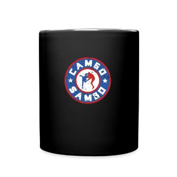 Cool Sambo wrestling, Russian martial art for - Full Colour Mug - black - Front
