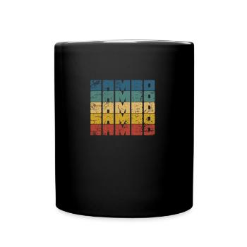 Vintage Sambo Martial Arts Russian Wrestling A - Full Colour Mug - black - Front
