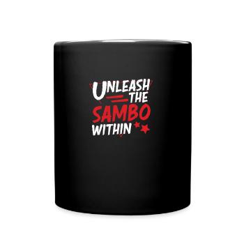 Awesome Unleash The Sambo Within For Russian Sambo - Full Colour Mug - black - Front