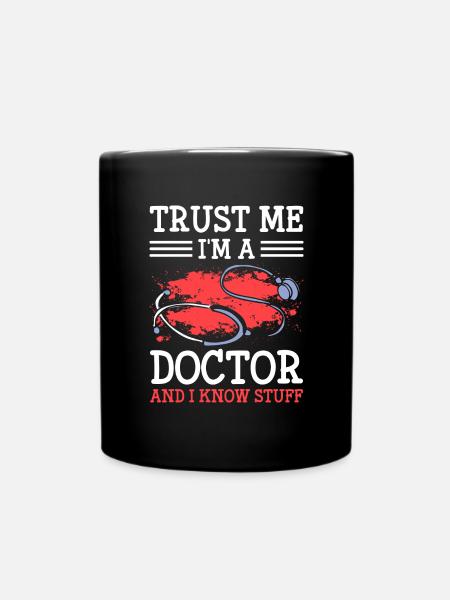 Doktor Studium Student Ärzte - Tasse einfarbig - Schwarz