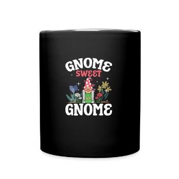 Gnome Jardinage Gnome Doux Gnome Funny Garden - Mug uni - noir - Devant