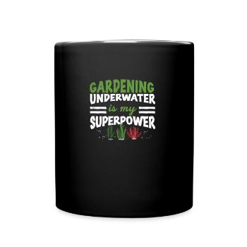 Funny Underwater Gardening Superpower An - Full Colour Mug - black - Front