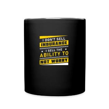 Insurance agents The ability to - Full Colour Mug - black - Front