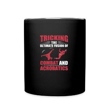 Trick fighting et acrobaties Acrobaties Freestyle - Mug uni - noir - Devant