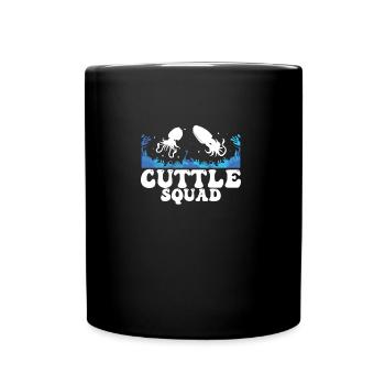 Drôles de fans de calamars, - Mug uni - noir - Devant
