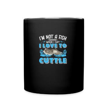 Funny that I'm not a fish when I say - Full Colour Mug - black - Front