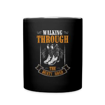 Country Sheriff Pferde USA - Tasse einfarbig - Schwarz - Vorne