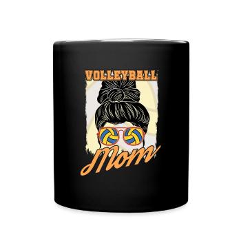 Volleyball Mama - Full Colour Mug - black - Front