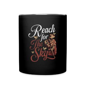 Cowboy Linedance Horse Saddle - Full Colour Mug - black - Front