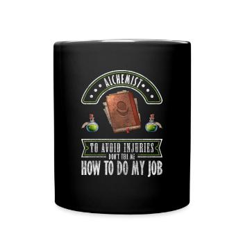 Magic Lab signe la sorcellerie - Mug uni - noir - Devant