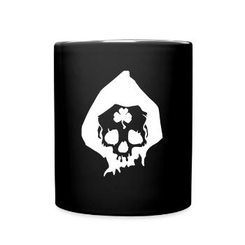 Skull clover Happy St. Patrick's day - Mug uni - noir - Devant