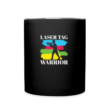Lasertag Warrior Laser Game - Full Colour Mug - black - Front