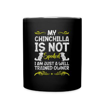 Chinchillas Nagetier Chinchilla Lover - Tasse einfarbig - Schwarz - Vorne