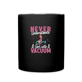 Ne sous-estimez jamais une fille drôle - Mug uni - noir - Devant