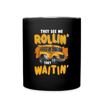 Bus Occupation Travail Transport - Mug uni - noir - Devant