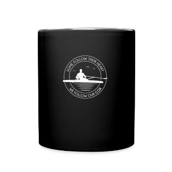 Drôle d’humour rameur Certains suivent leur cœur Nous - Mug uni - noir - Devant