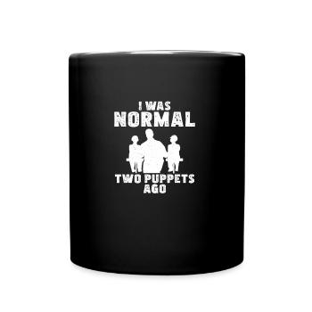 Funny Ventriloquist Puppeteer I Was Before - Full Colour Mug - black - Front