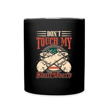 Nur Gucken Meins Einzelkind - Tasse einfarbig - Schwarz - Vorne