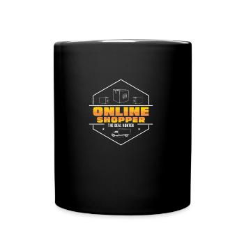 Funny Online Shopper The Deal Hunter for - Full Colour Mug - black - Front