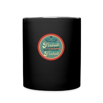 Pinball Escape Flipper Lustiger Flipper im - Tasse einfarbig - Schwarz - Vorne