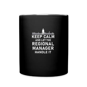Regional Manager of it Fun job - Full Colour Mug - black - Front
