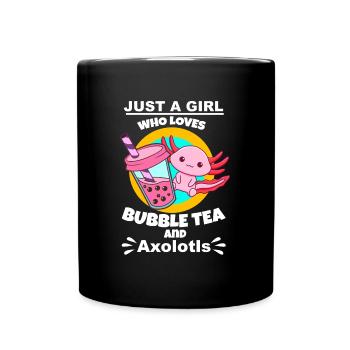 Bubble Tea Bubble Tee Mädchen Geschenk - Tasse einfarbig - Schwarz - Vorne