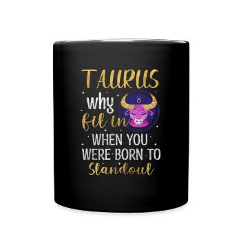 Astrologie du zodiaque Étoiles d’avril - Mug uni - noir - Devant