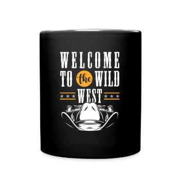 Rodéo des bandits de l’Ouest - Mug uni - noir - Devant