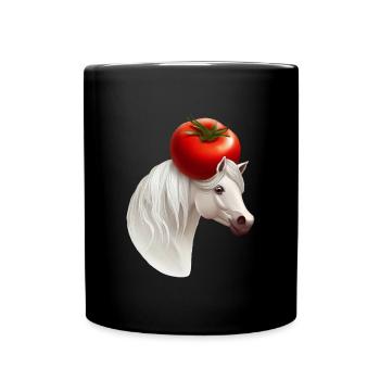 Cheval Tomato Head - Mug uni - noir - Devant