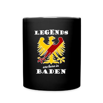 Les légendes badoises - Mug uni - noir - Devant