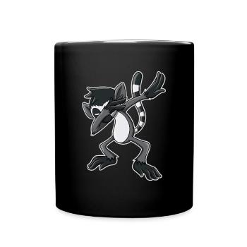 Lémurien Dabbing - Mug uni - noir - Devant