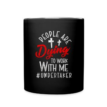 Maison funéraire Undertaker Black Humor - Mug uni - noir - Devant