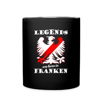 Die Franken aus Süddeutschland - Tasse einfarbig - Schwarz - Vorne