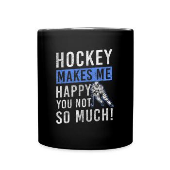 Équipe d’entraînement de la rondelle de hockey - Mug uni - noir - Devant