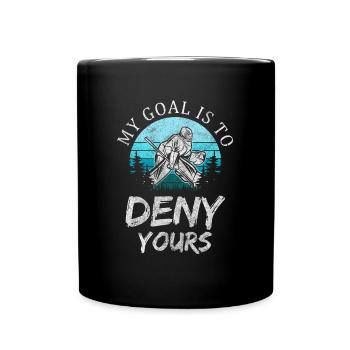 Sports Masque de hockey sur glace Sports d’hiver - Mug uni - noir - Devant
