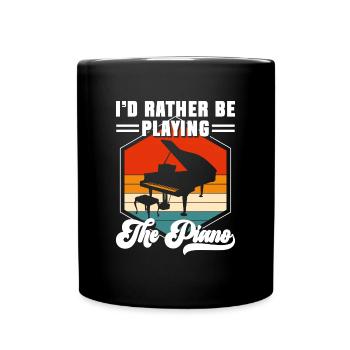 Pianist Music Classical Music Concert - Full Colour Mug - black - Front