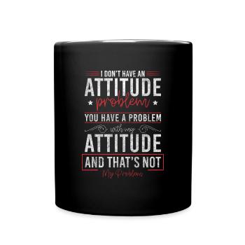 Problème? Humour noir sarcasme - Mug uni - noir - Devant