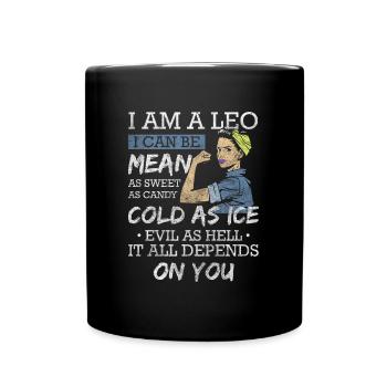 Caractéristiques de la superstition du Lion Lion - Mug uni - noir - Devant