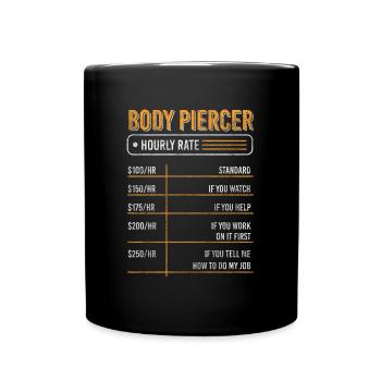 Piercing needle - Full Colour Mug - black - Front