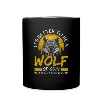 Wikinger Götter Symbole - Tasse einfarbig - Schwarz - Vorne