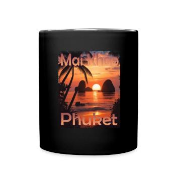 Thaïlande Vacances Été Mai Khao Beach, Phuket - Mug uni - noir - Devant