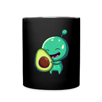 Green Alien Avocado: Exotic Fusion - Full Colour Mug - black - Front