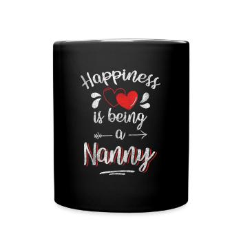 Happiness Positive Optimism Joy - Full Colour Mug - black - Front