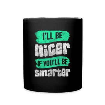 Black Humor Idiots Irony Boyfriend - Full Colour Mug - black - Front