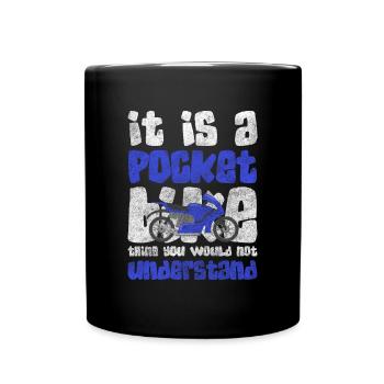 Piste de moto Son - Mug uni - noir - Devant