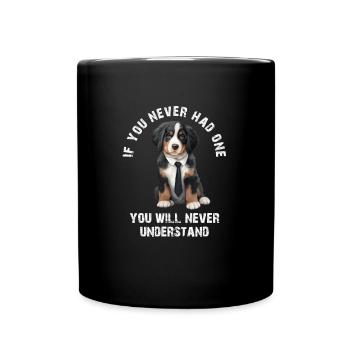 Bouvier bernois - Mug uni - noir - Devant