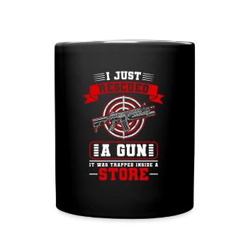 Schützenverein Waffen Schützenkönig - Full Colour Mug - black - Front