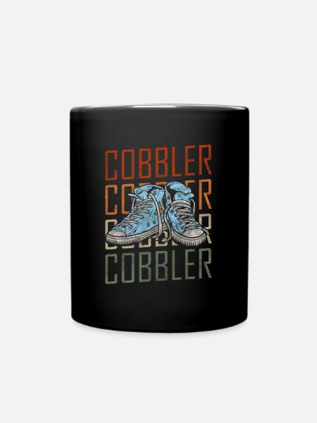 Schuhmacher Stiefel - Tasse einfarbig - Schwarz